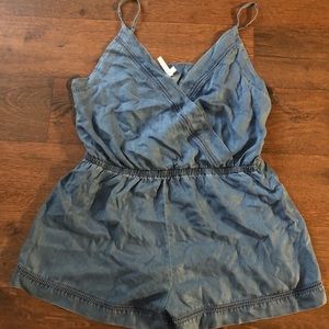 Chambray Romper
